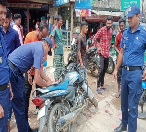 জগন্নাথপুরে ১০ মোটরসাইকেল আটক